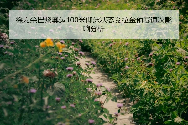徐嘉余巴黎奥运100米仰泳状态受拉金预赛道次影响分析
